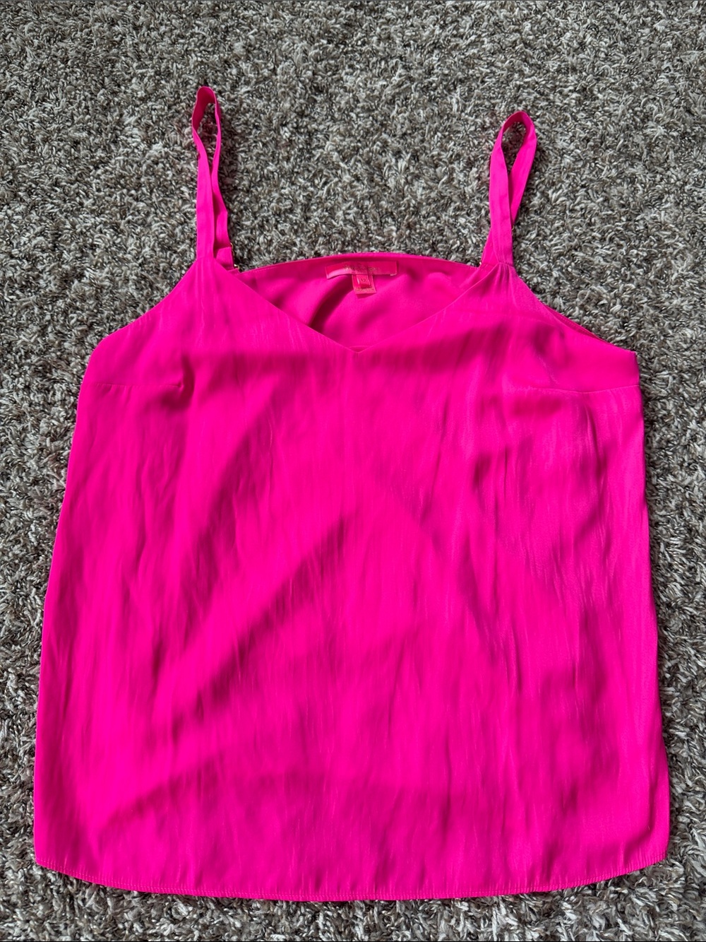 Lilly Pulitzer Hot Pink V-Neck Spaghetti Strap Camisole